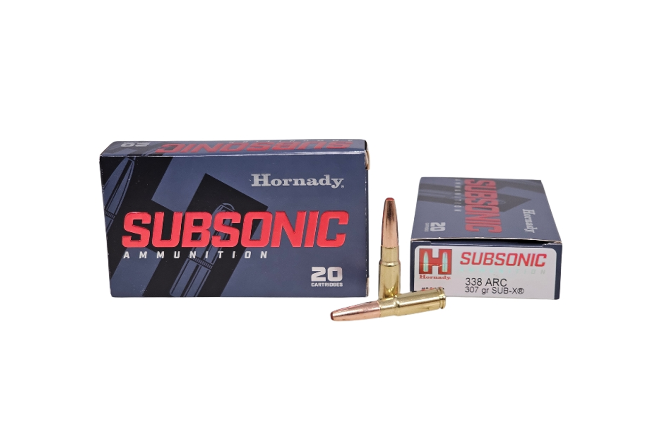 Hornady 338 ARC 307 gr Sub-X Subsonic 20/Box