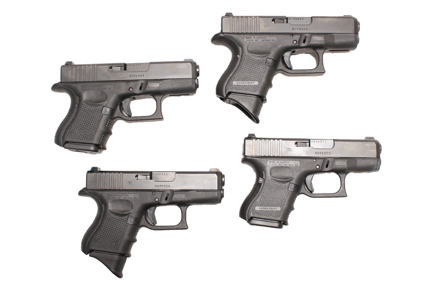 Glock 26 Gen4 9mm Police Trade-in Pistols