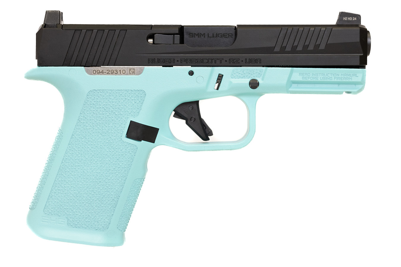 Ruger RXM 9mm Optic Ready 15+1 Striker-Fired Pistol with Robin's Egg Blue Finish