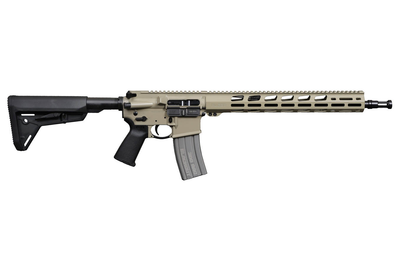 Ruger AR-556 MPR 300 Blackout Rifle with Desert Verde Finish ...