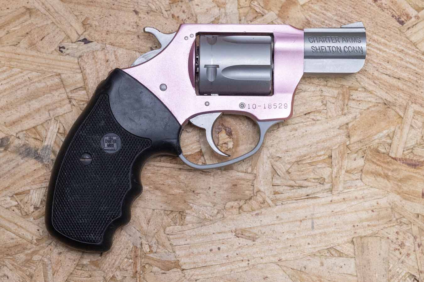 Charter Arms Pink Lady 38 Special Police Trade-In Revolver with Pink Frame