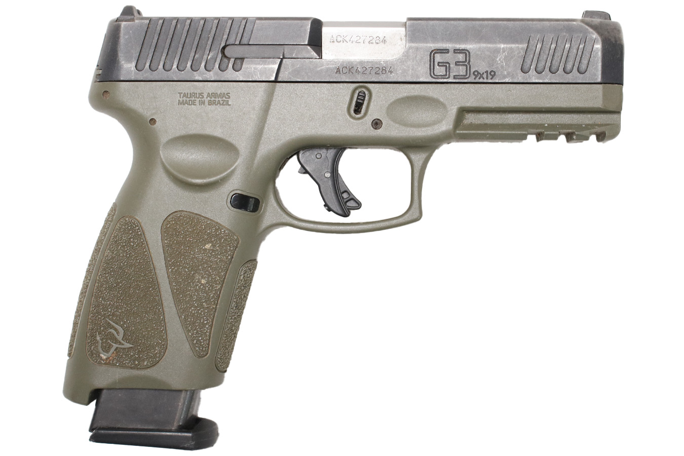 Taurus G3 9MM Police Trade-in Pistol with OD Green Frame