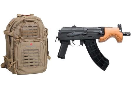 MICRO DRACO 7.62X39 TAN PKG TAN AWS BACKPACK   4 MAGAZINES