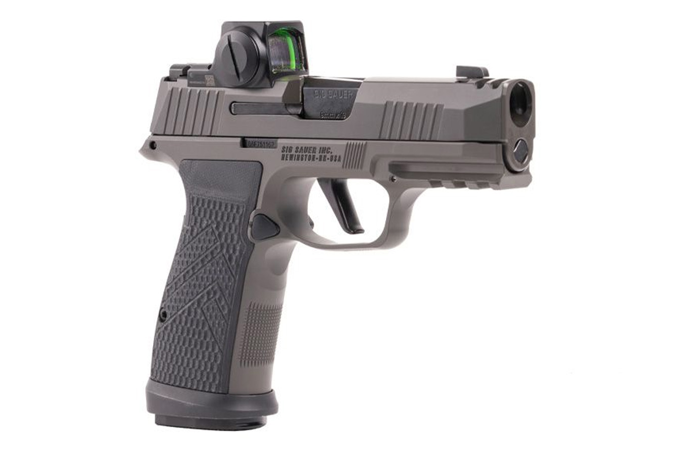 Sig Sauer P365-AXG Legion 9mm Pistol with ROMEOX Compact Red Dot Legion Gray Cerakote Finish