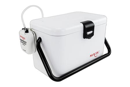 13.5 QT. INSULATED LIVE BAIT COOLER W/ TWO SPEED AERATOR