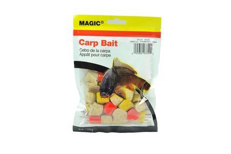 CARP BAIT 6 OZ. BAG- MIXED( VANILLA, STRAWBERRY, CORN)