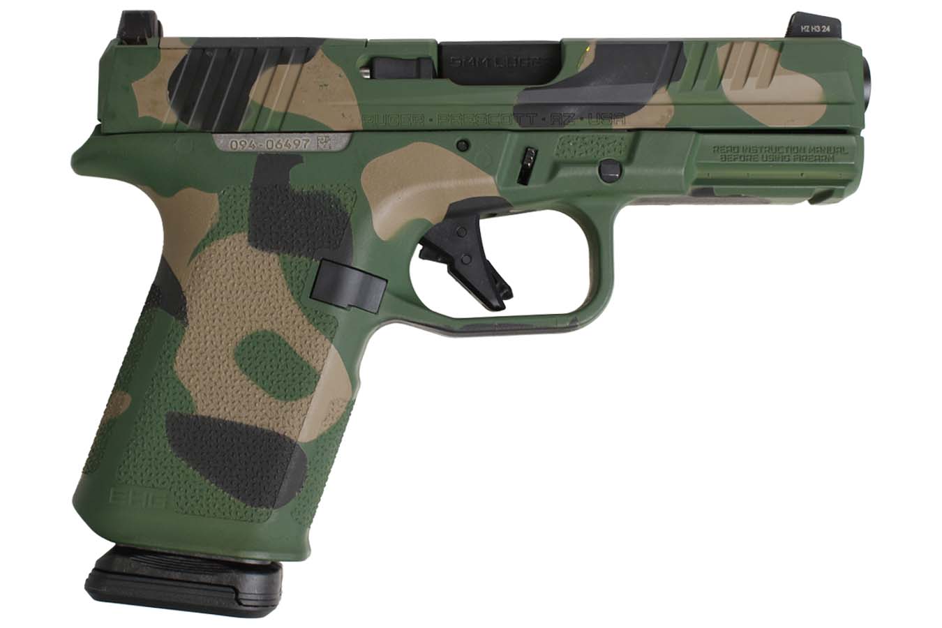 No. 11 Best Selling: RUGER RXM 9 MM 4 IN BARREL M81 CAMO FINISH