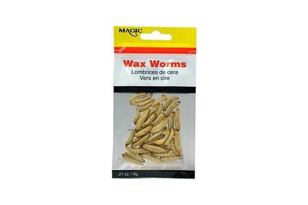 WAX WORMS NATURAL - .21 OZ. BAG