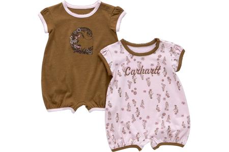 INFANT SS FLORAL ROMPER 2PC SET