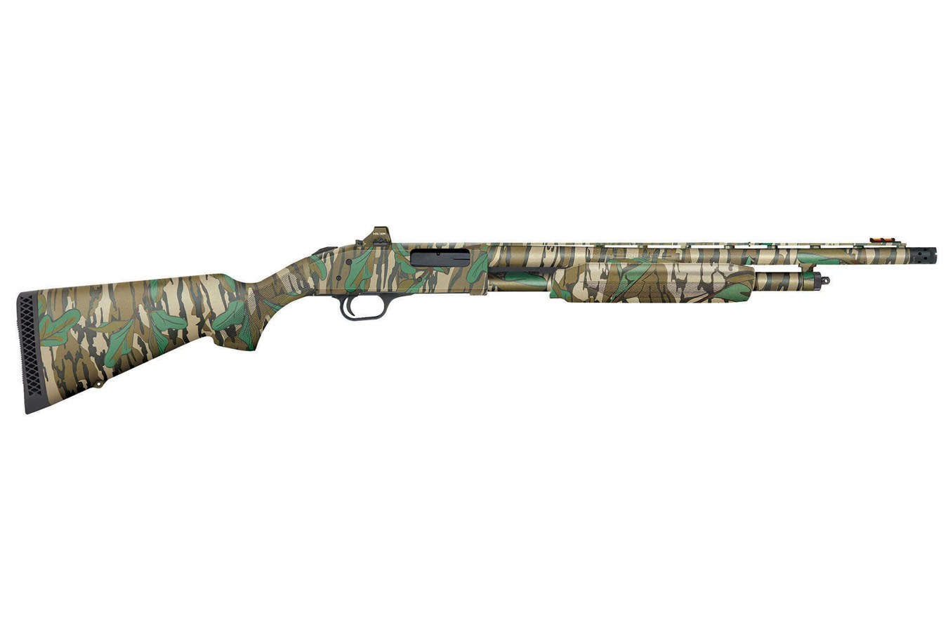 Mossberg Model 500 Turkey 20 Gauge Pump Action Shotgun with Mossy Oak Camo Finish and Hol