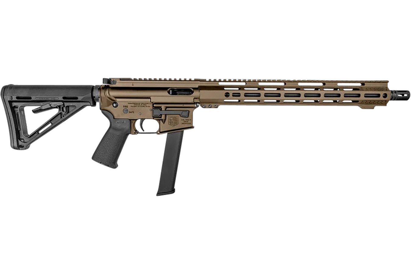 Diamondback DB15 9mm Carbine with FDE Finish and 32 Round Magazine