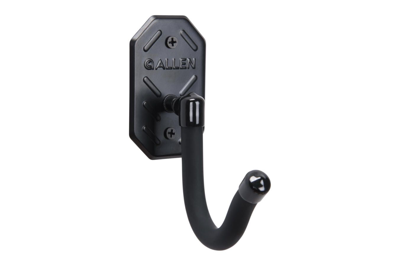 Allen Defender Hooks with Metal Mounting Plate 2PK-  Black