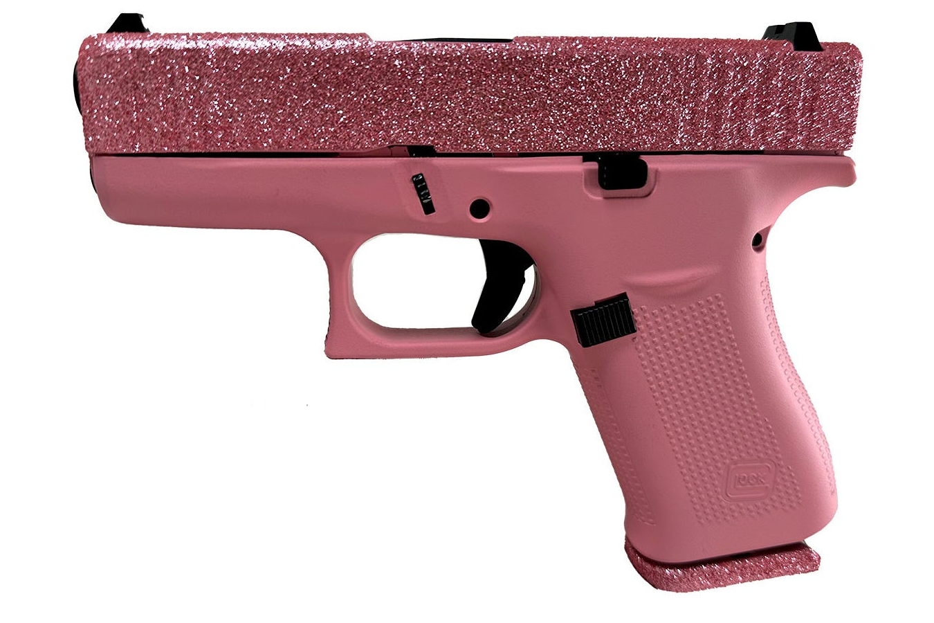 Glock 43X 9mm Semi-Auto Pistol with Bubble Gum Pink Glitter Finish ...