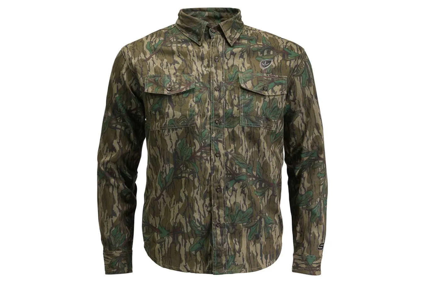 Blocker Finisher Fused Cotton Field Shirt - Mossy Oak Greenleaf