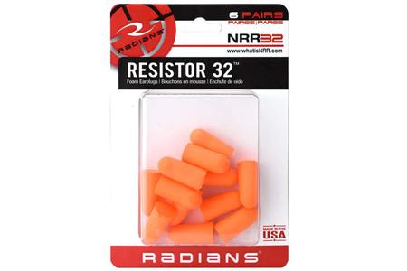 UNCORDED FOAM EARPLUGS 32NRR 6 PAIRS