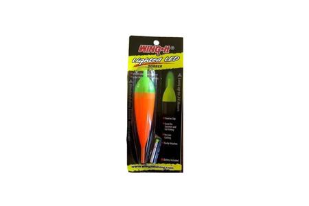 LED LIGHTED BOBBER, LARGE, ORANGE/GREEN 