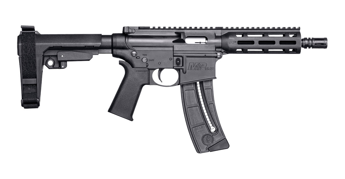 No. 12 Best Selling: SMITH AND WESSON MP 15-22 AR PISTOL 8` BBL 22LR SBA BRACE