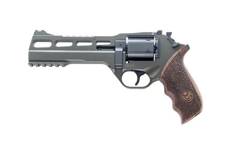 CHIAPPA RHINO 60DS 357 MAGNUM 6 IN GREEN CERAKOTE VENT RIB BARREL WALNUT GRIPS 6 SHOT