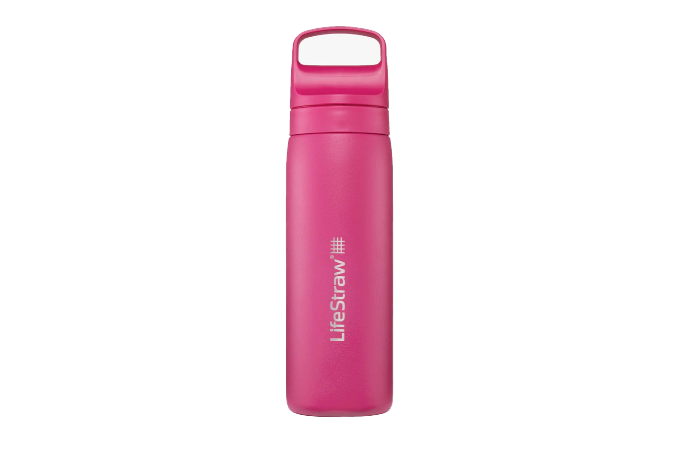 Lifestraw Go Series Stainless Steel Water Filter Bottle 18 oz - Orchid Pink