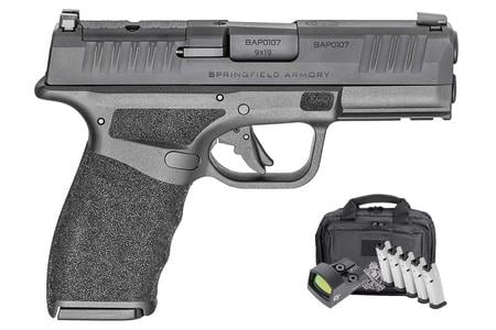 SPRINGFIELD HELLCAT PRO COMPACT OSP 9 MM 3.8 IN BARREL 3-15 RD AND 2-17 RD MAGS