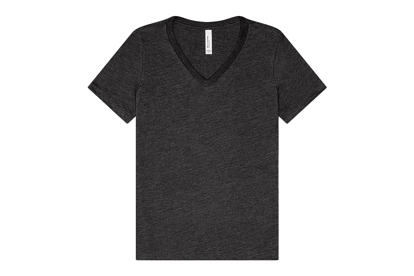 Bella + Canvas Women's Relaxed Heather CVC Short Sleeve V-Neck Tee