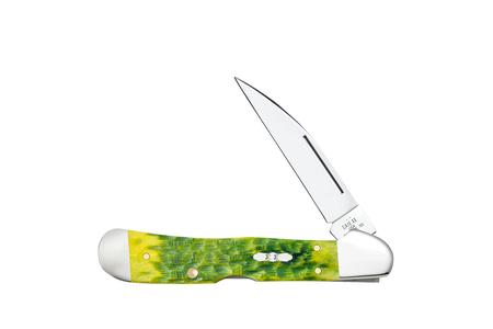 GREEN APPLE BONE - PEACH SEED JIG COPPERLOCK
