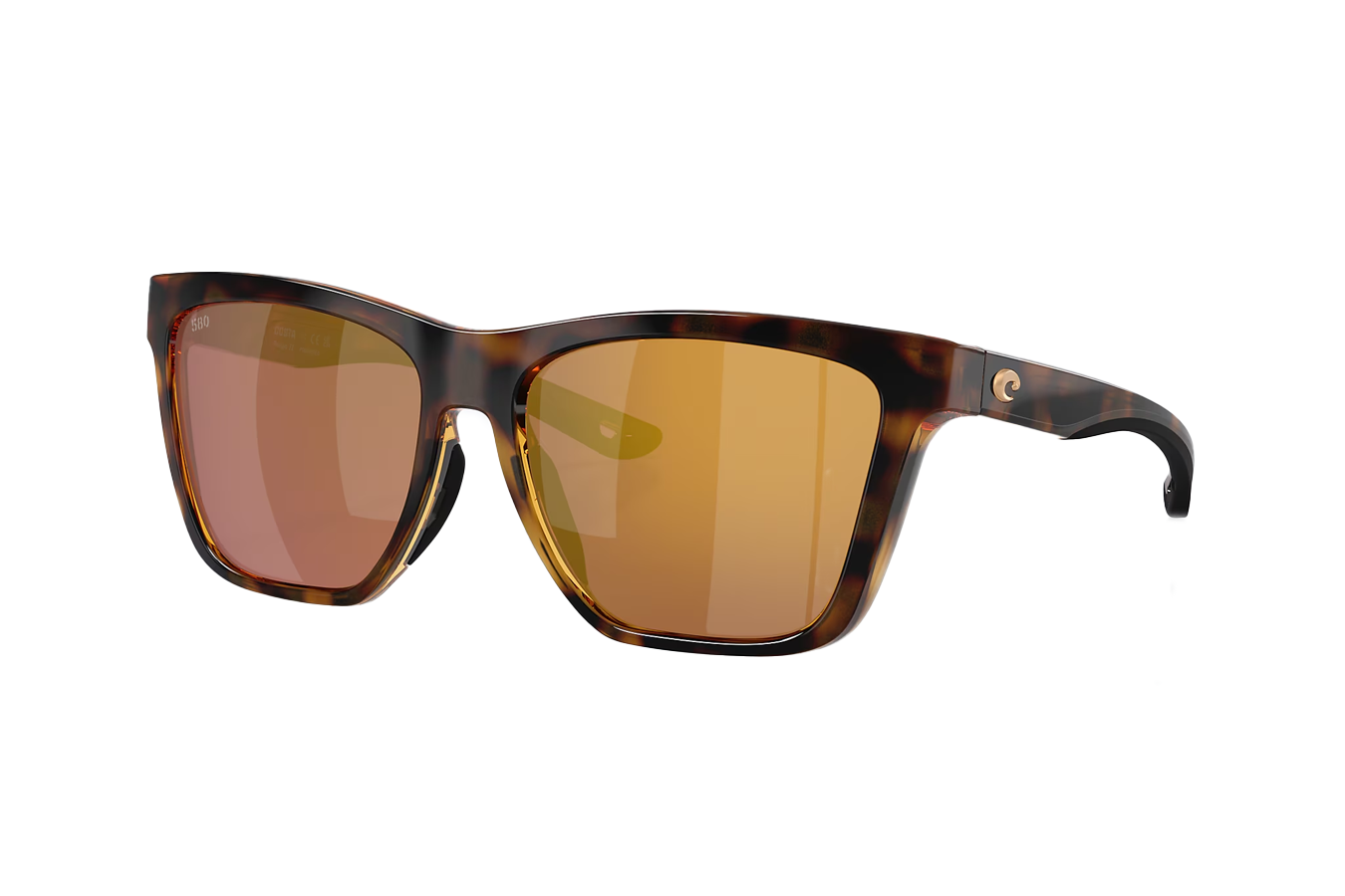 Costa Del Mar Panga II Tortoise Frame with Gold Mirror Lenses