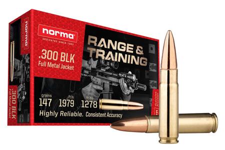 Norma 300 Blackout 147 gr FMJ Range and Training 20/Box