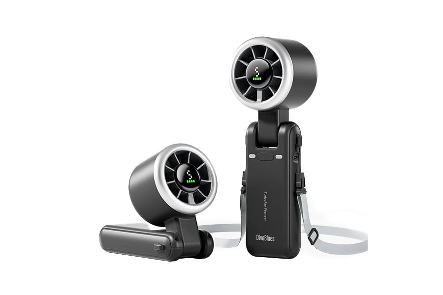DIVEBLUES JETFORCE HANDHELD FAN BLACK