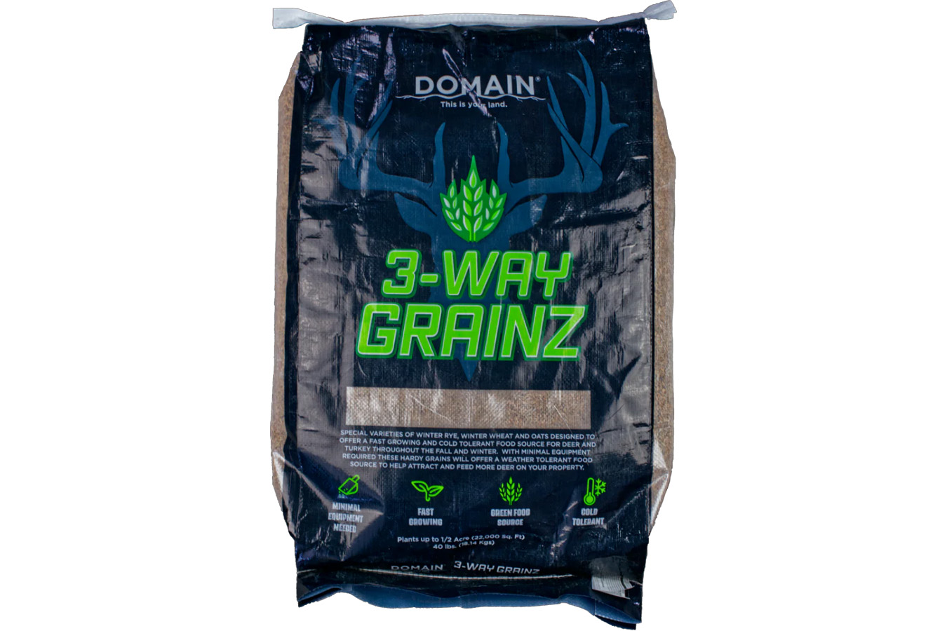 Domain Outdoors 3-Way Grainz Bag 1/2 Acre Food Plot Seed