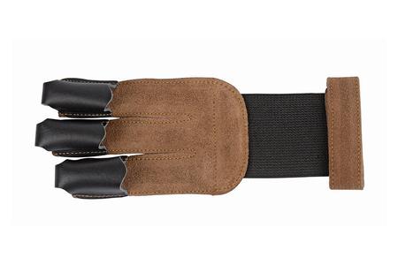 LEATHER TIP 3 FINGER SHOOTING GLOVE MEDIUM 