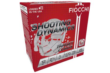 FIOCCHI SHOOTING DYNAMICS TARGET 12GA 2.75 1OZ #7.5 25/BX