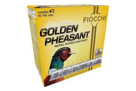 GOLDEN PHEASANT 12GA 2.75` 1 3/8OZ 4SHOT 25RNDS