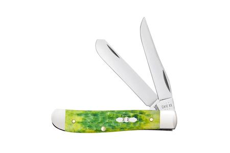 GREEN APPLE BONE - PEACH SEED JIG MINI TRAPPER