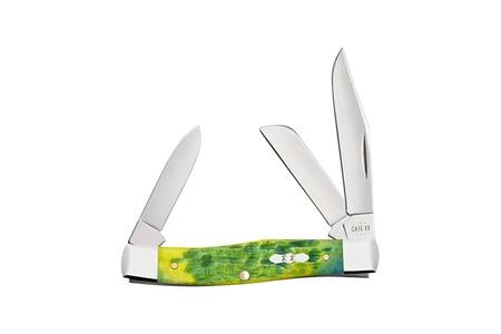 GREEN APPLE BONE - PEACH SEED JIG MEDIUM STOCKMAN 