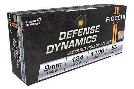 FIOCCHI SHOOTING DYNAMICS 9MM 124GR JHP 50/BX
