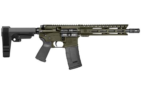 DIAMONDBACK FIREARMS DB15 300 BLACKOUT 10 IN HEAVY THREADED BARREL OD GREEN CERAKOTE SBA3 BRACE