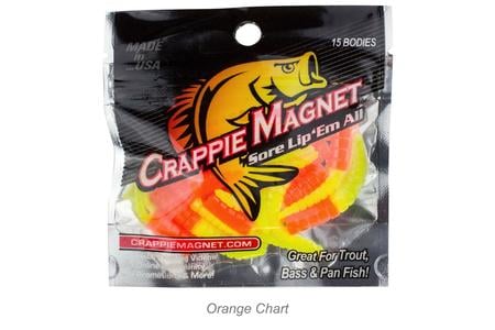 CRAPPIE MAG 15PC BODY ORANGE/CHART. 