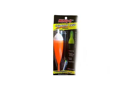 LED LIGHTED BOBBER, LARGE, ORANGE/WHITE 
