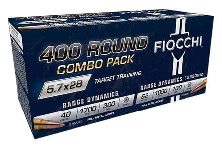 RANGE DYNAMICS/SUBSONIC 5.7X28MM 400 ROUND COMBO PACK