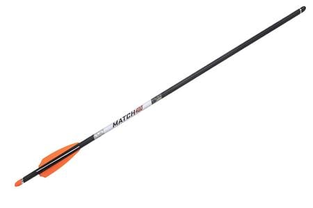 MATCH 400 CARBON ARROWS, 20`, W/ ALPHA-NOCK HP .004` 