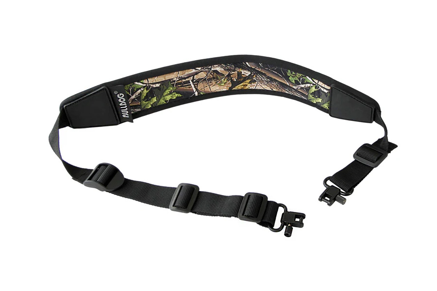 Bulldog Neoprene Rifle Sling w/ Deluxe Locking Swivels Camo