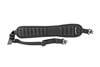 BULLDOG RIBBED RIFLE SLING W/DELUXE LOCKING SWIVELS BLACK