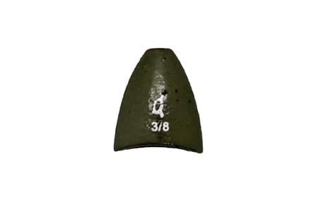 TUNGSTEN ARROWHEAD WEIGHT GREEN PUMPKIN 3/8 OZ. (3 PK)