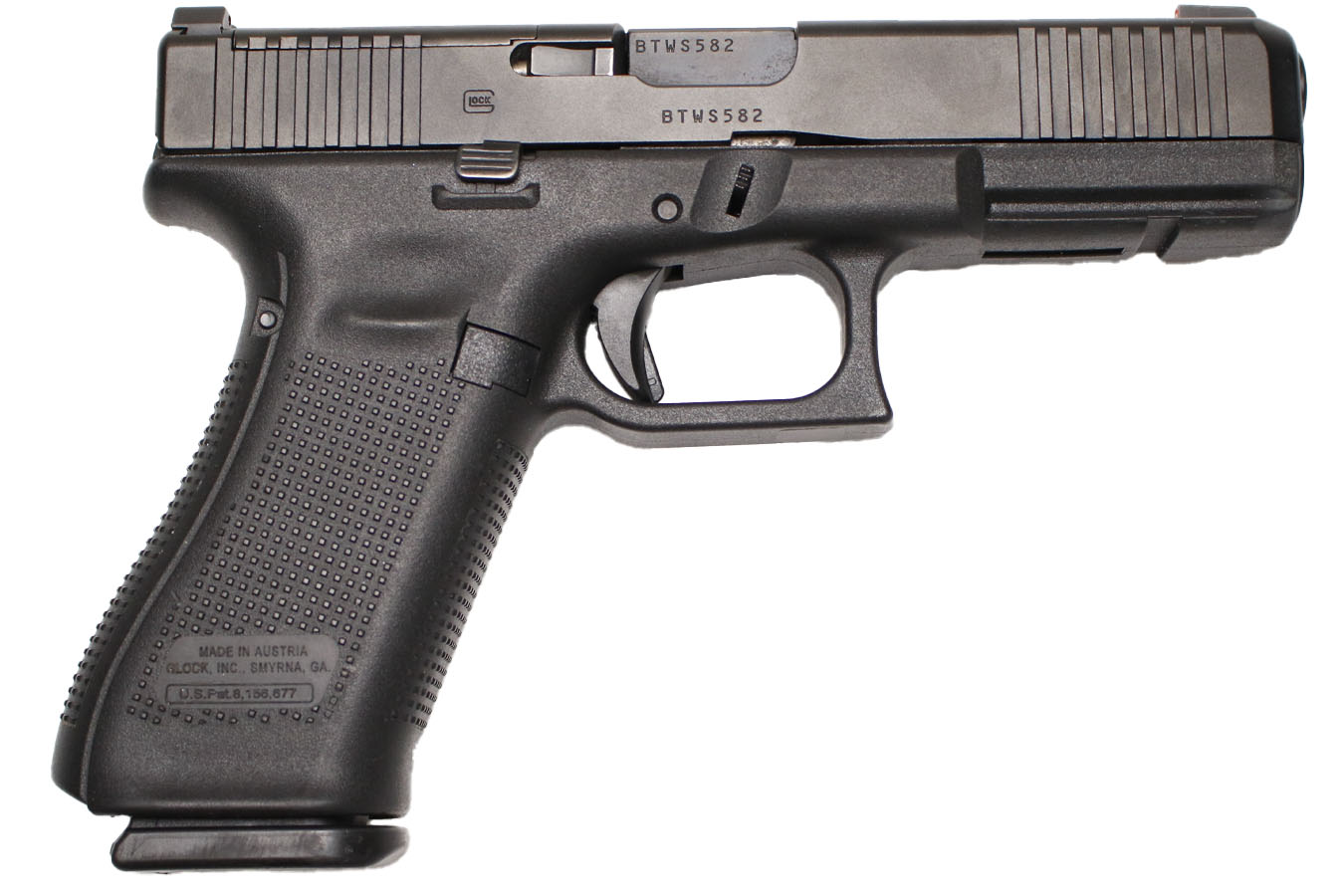 Glock 17 Gen5 9mm Police Trade-In Pistols with Night Sights and Front Slide Serrations (Very Good Condition)