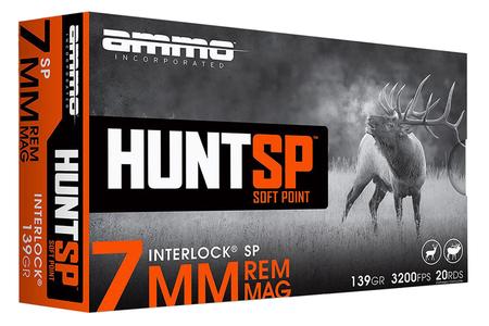 AMMOINC 7MM139SPA20     HUNT SP   7MM 139GR  20/10