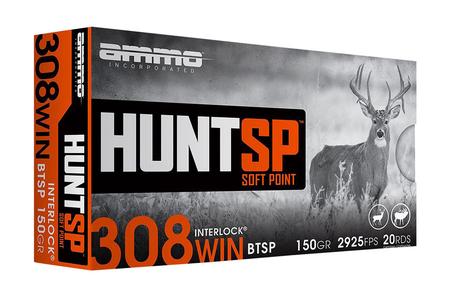 AMMOINC 308150SPA20     HUNT SP   308 150GR  20/10