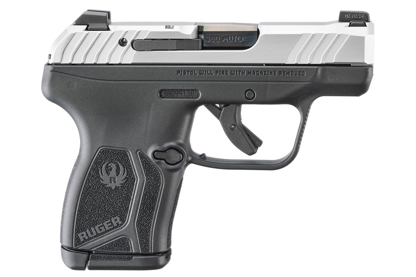 No. 13 Best Selling: RUGER LCP MAX 380 ACP 2.8 IN BARREL SS/BLK 10 RDS