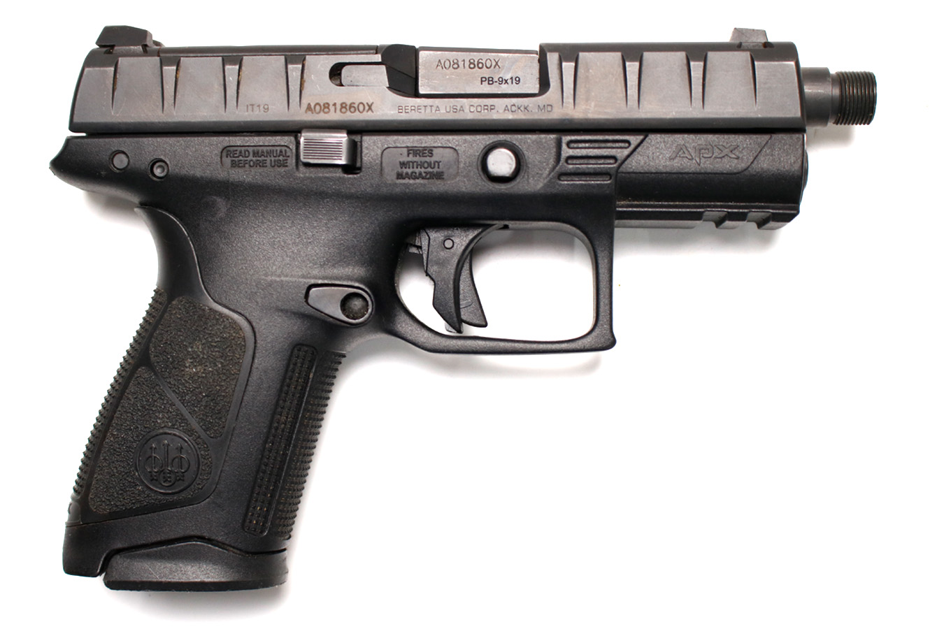 Beretta APX 9mm Optic Ready Police Trade-In Pistol with Threaded Barrel