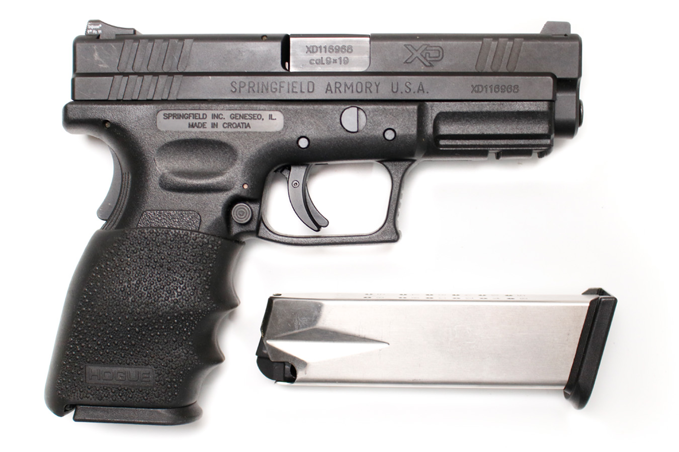 Springfield XD-9 9mm Used Police Trade-In Pistol with Two Magazines